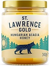 St Lawrence Gold Hungarian Acacia Honey 340g – Light and Delicate, Pure and Natural Honey – Delicious Light, Mild Flavour – Raw Honey Natural Sweetener