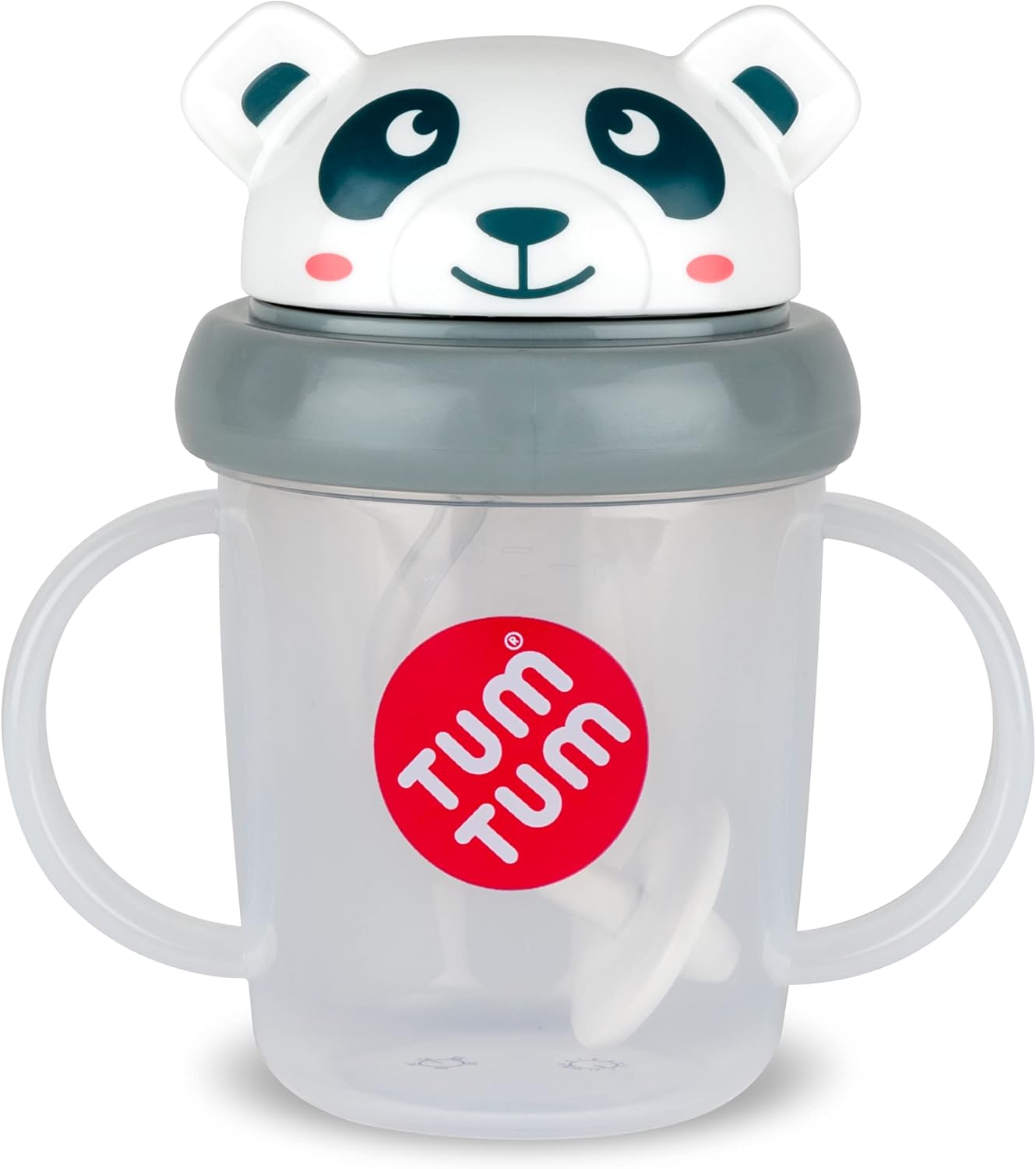 TUM TUM Tippy Up Free Flow Sippy Cup (No Valve), Sippy Cup for Toddlers, 200ml, BPA Free (Pip Panda S3)-0