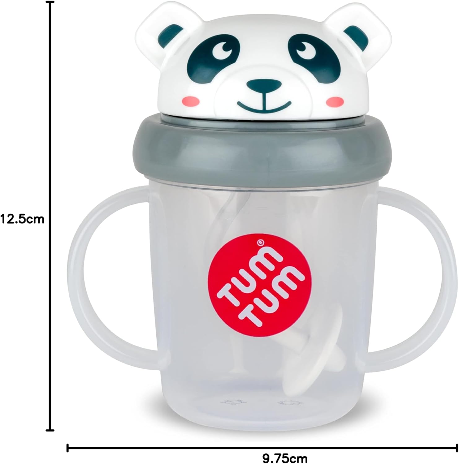 TUM TUM Tippy Up Free Flow Sippy Cup (No Valve), Sippy Cup for Toddlers, 200ml, BPA Free (Pip Panda S3)-7