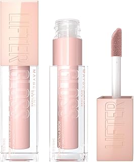 Maybelline New York Lifter Gloss, Plumping & Hydrating Lip Gloss with Hyaluronic Acid, Shade 002 Ice, Duo Bundle