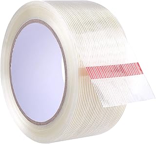 Prasacco 25M/82FT Clear Duct Tapes Heavy Duty, Waterproof Tape Clear Duct Tape High Performance Weather Resistant Tape Sealing Repairing Tying for DIY Discreet Repairs Commercial and Industrial Uses