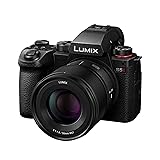 Panasonic LUMIX S5II Full Frame Mirrorless Camera Kit with New Phase Hybrid AF, Active I.S, Unlimited 4:2:2 10-bit recording, 4K 60p and 6K 30p with LUMIX 50mm F1.8 L-Mount lens - DC-S5M2CE