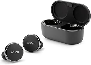 Denon PerL Pro True In Ear Wireless Earbuds, Personalised Sound Profile, Noise Cancelling Earbuds, Water Resistant Earphones, with Built in Microphones and Long Battery Life, Black