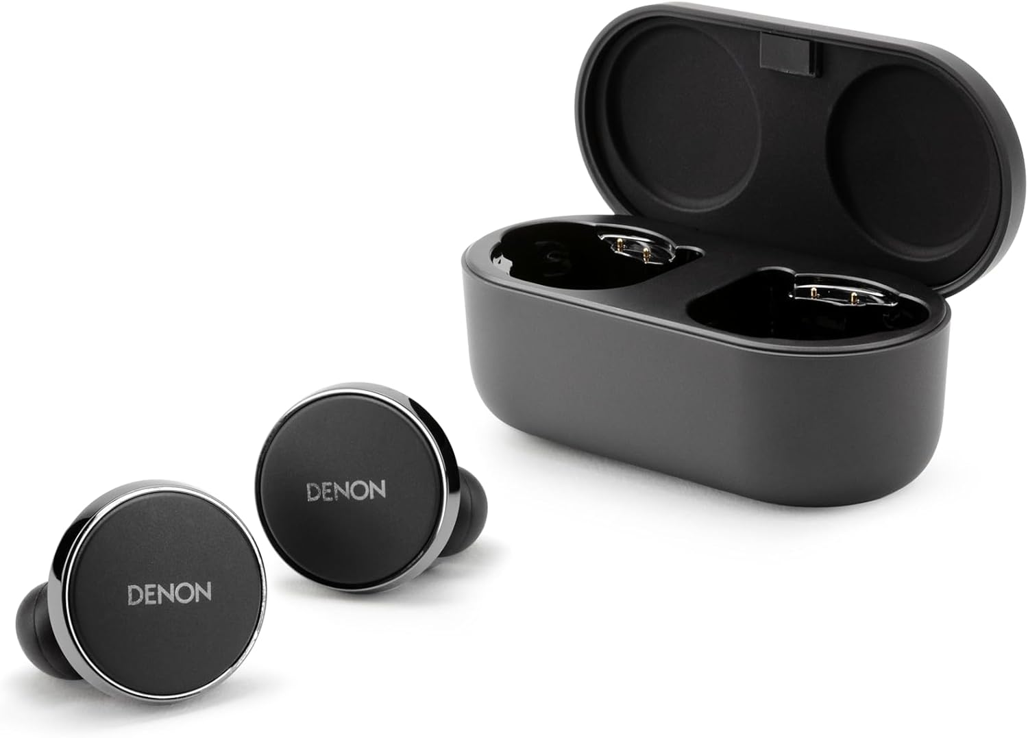 Denon PerL Pro True In Ear Wireless Earbuds, Personalised Sound Profile, Noise Cancelling Earbuds, Water Resistant Earphones, with Built in Microphones and Long Battery Life, Black-0