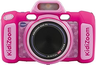 VTech KidiZoom Duo FX, Kids Camera with Colour Screen, 8MP, Photos, Selfies & Videos, AR Filters, 20 games, 75 photo & video effects, filters & frames, for Infants aged 3, 4, 5, 6, 7 + years, Pink