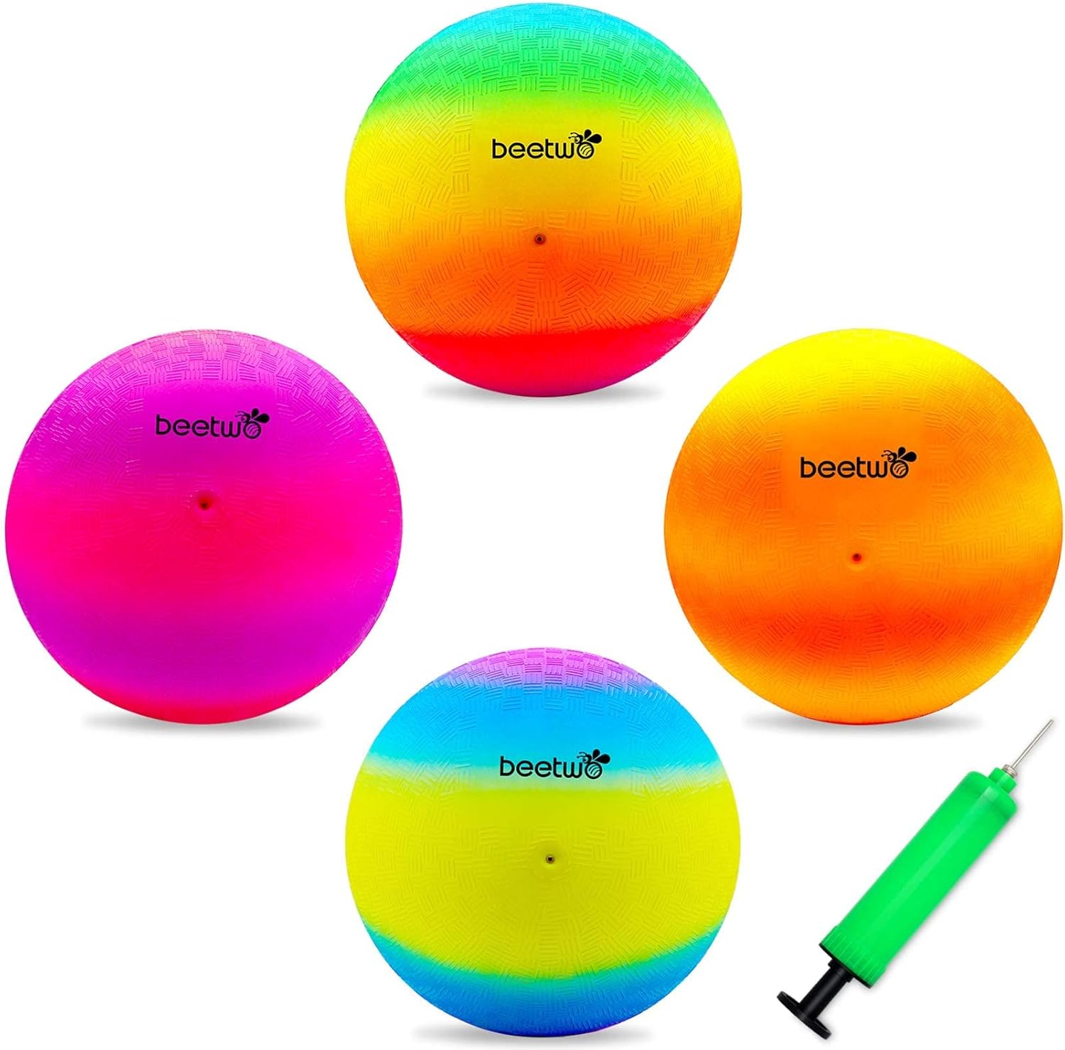 Beetwo Kickball, Softball, Soccer, 8.5 Inches, Set of 4, Multicoloured-0