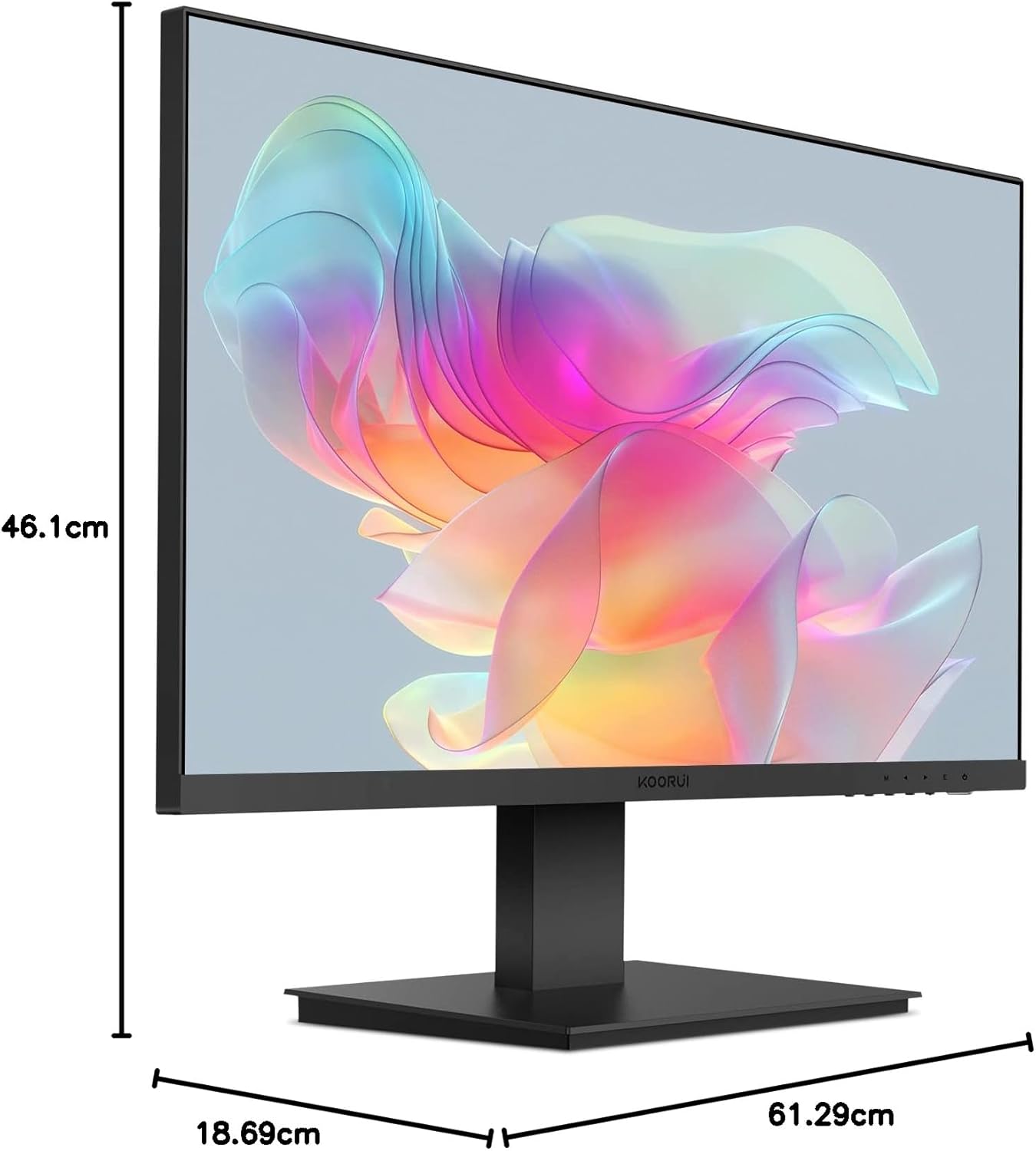 KOORUI 27 Inch FHD Monitor, Computer Monitor(1080P, 75HZ, HDMI+VGA, 99% SRGB, 5ms Response, Eye Care) Virtually Borderless Design Display Monitor-7