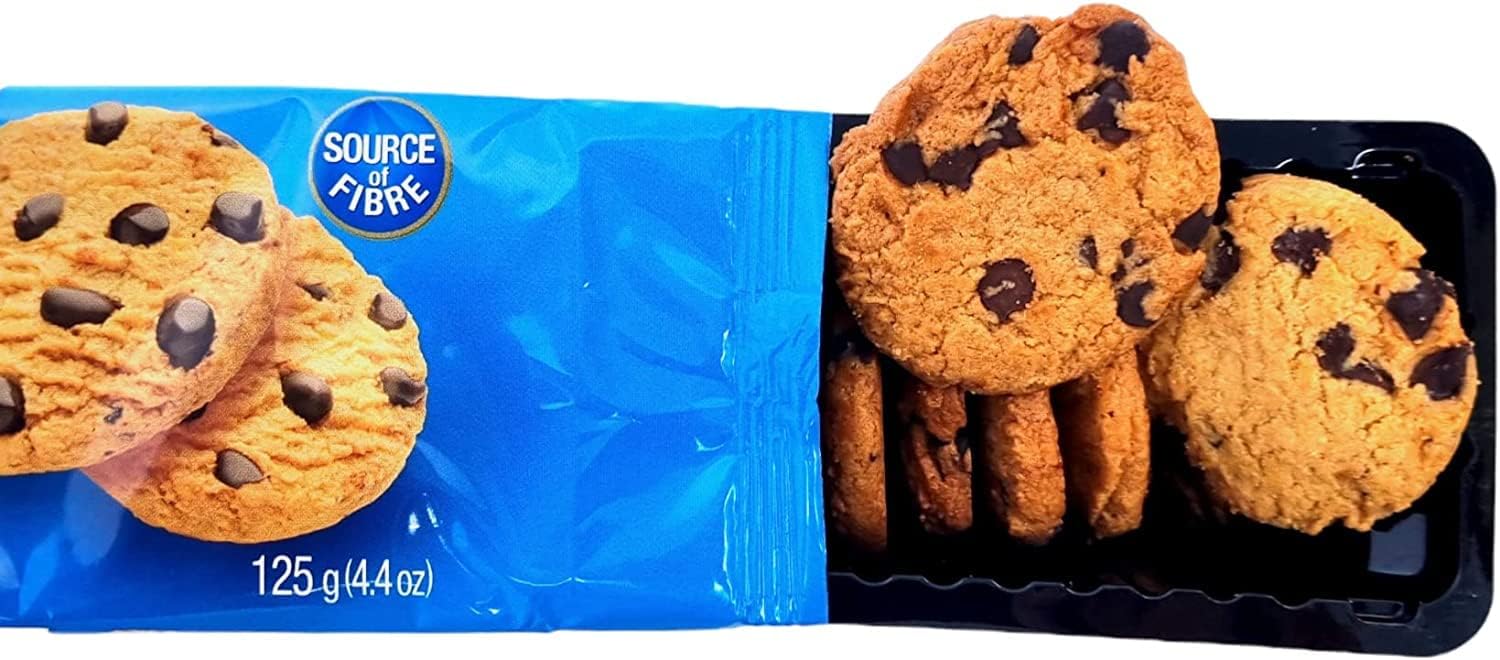 Gullon Sugar Free Chocolate chip biscuits cookies 125g x 4, Sugar free snack is great choice for diabetics Gift for family and friends-2