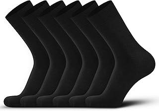 DarkCom Men's Smart Durable Socks 6 or 10 Pairs Cotton Socks