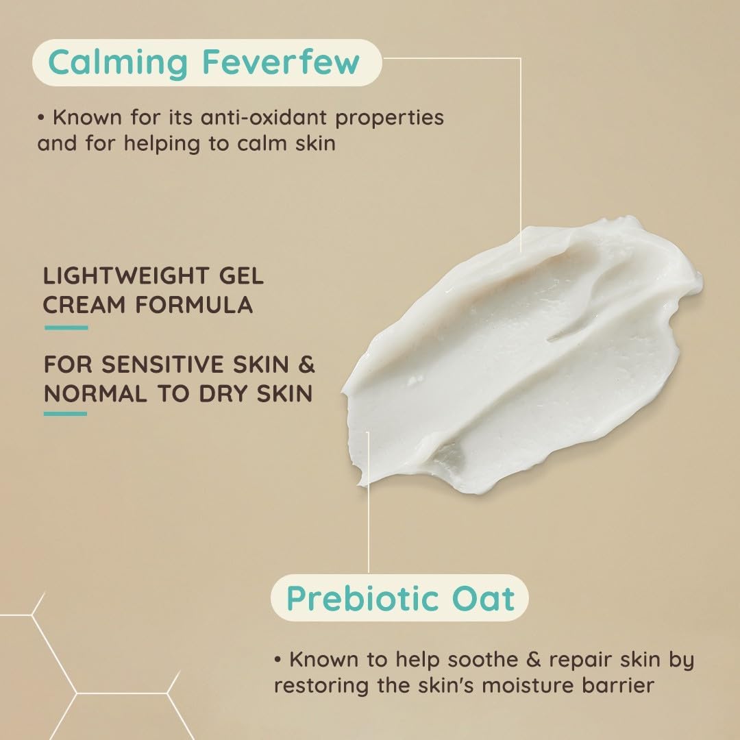 Aveeno Face Calm+Restore Oat Gel Moisturiser (1x 50ml), Face Moisturiser to Instantly Soothe and Replenish the Skin's Moisture Barrier, Intensely Nourishing Day Cream, Tested on Sensitive Skin-6