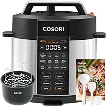 COSORI Pressure Cooker Electric 5.7L, Stainless Steel, 14 Functions, 9-in-1 Multi Cooker(Slow&Rice Cooker, Sous Vide, Cake Maker, etc.), 70% Faster, Non-Stick, 65+ Recipes(Cookbook&Online)