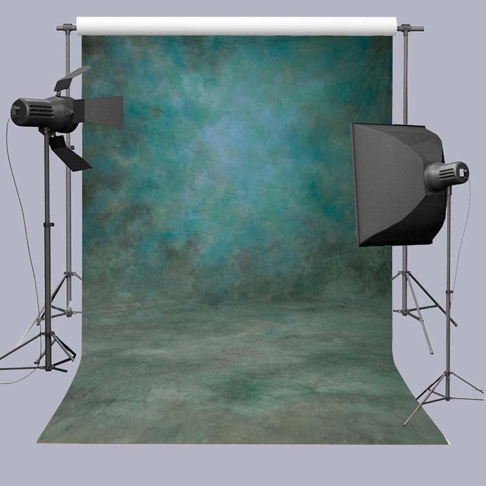 5x7ft Abstract Photography Backdrop Microfiber Retro Green Portrait Photography Photo Background Studio Props (5X7FT)-5