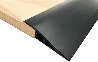 2M PVC Rubber Wheelchair Ramp Self Adhesive,Threshold Reducer,Door Floor Threshold Transition Strip,Butt Up Threshold-Moldings Trim for Doorways Carpet Floor Tile Edge Scooter(1.5cm,Black)