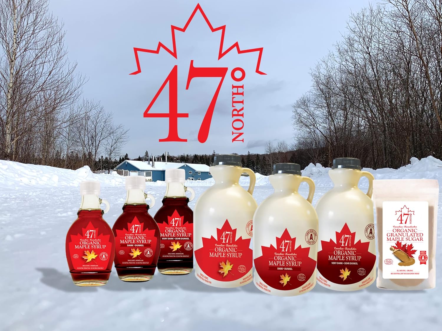 47° North Single Source Organic Canadian Maple Syrup Grade A (250g, Very Dark)-4