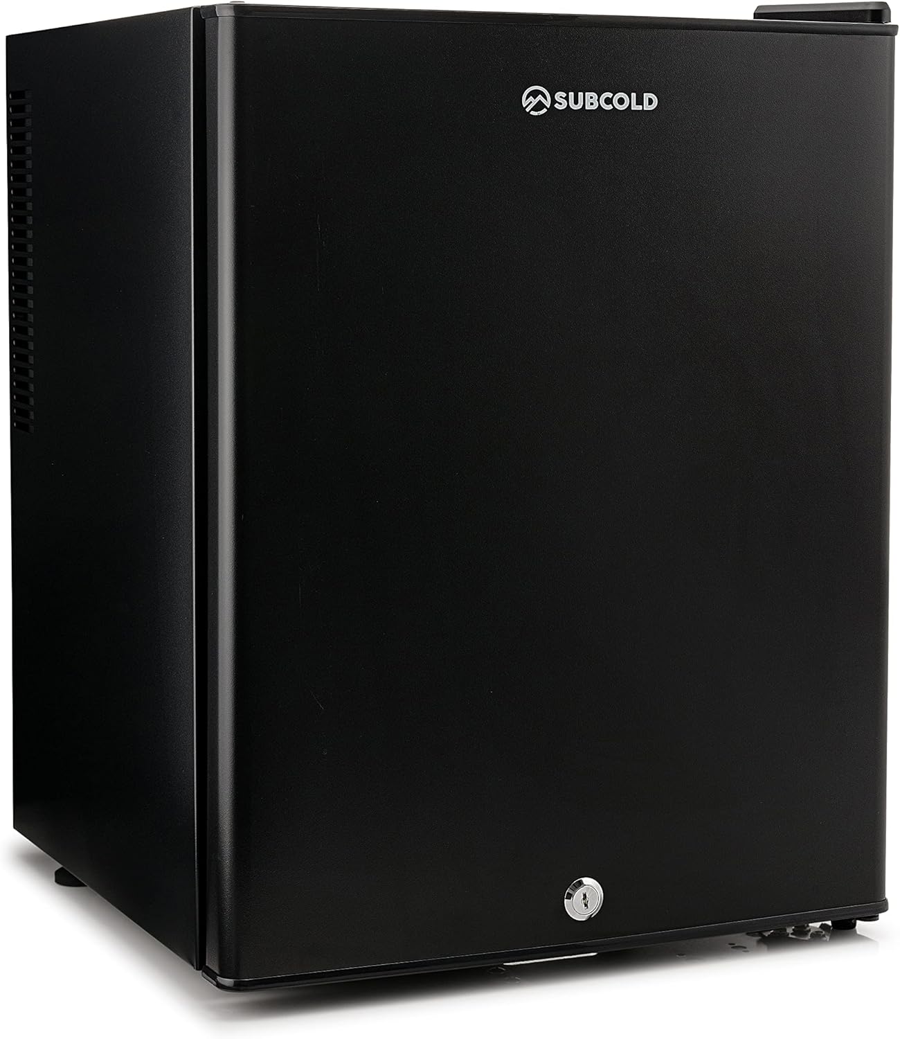 Subcold Aire40 LED Mini Fridge | 40L Table Top Fridge | Quiet & Frost Free for Bedrooms & Hotels | Lockable with Solid door & interior LED light (Black)-0