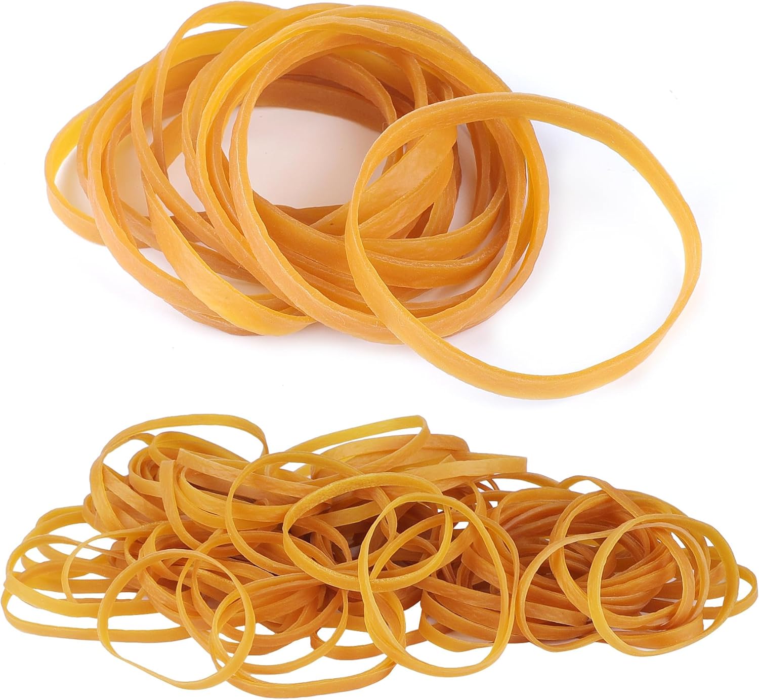 Elastic Bands Heavy Duty 100Pcs Thick rubber bands100x5mm Natural Strong Money Elastic Bands Wide Rubber Band Stationary Stretchable Bands for Home School Office Workshop Accessories,Yellow-0