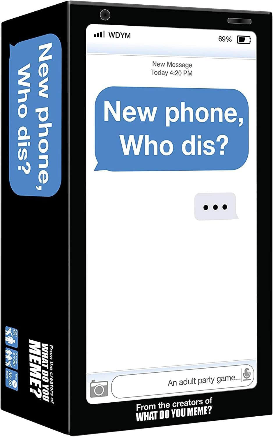 WHAT DO YOU MEME? New Phone, Who Dis? - Adult Party Game (UK Edition)-0