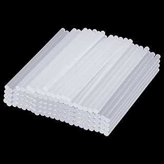 KEILEOHO 150 PCS 7mm x 190mm Hot Glue Gun Sticks, 7.5 Inch Clear Mini Hot Melt Glue Gun Sticks, Adhesive Glue Sticks for DIY Craft