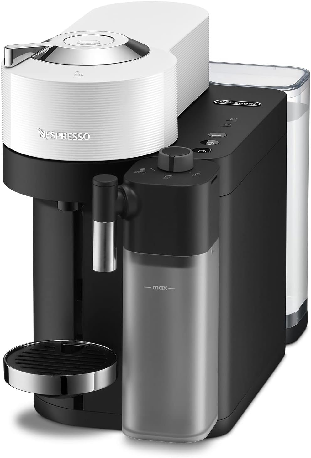 De'Longhi Nespresso Vertuo Lattissima ENV300.W, Automatic Coffee Machine with Automatic Milk Frother, Single-Serve Capsule Coffee Machine, 5 Cup Sizes, 1500W, Matt White & Glossy-11