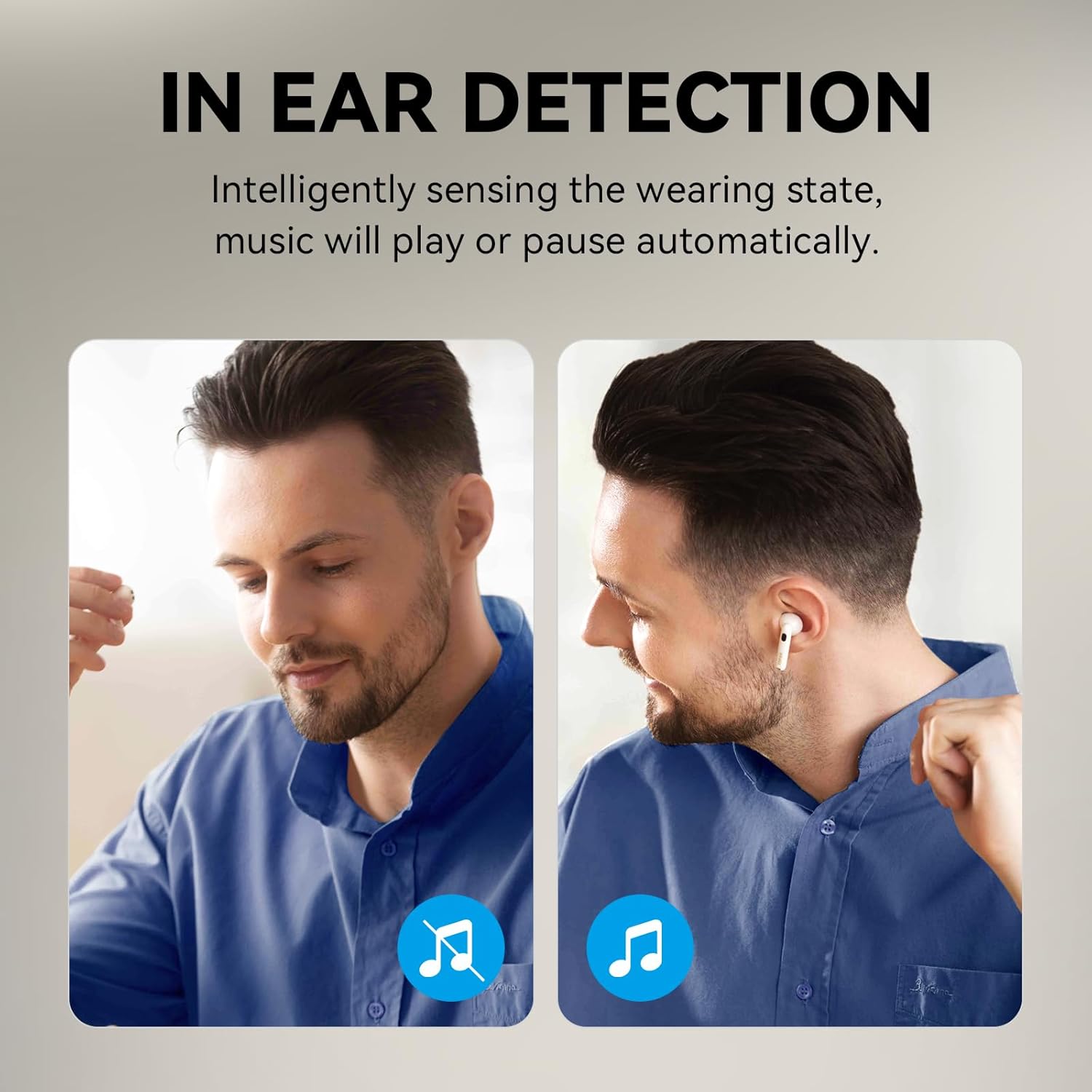 Edifier W320TN Adaptive Active Noise Cancelling Earbuds, LDAC & Hi-Res Audio Wireless, 6 Microphones AI Call Noise Cancellation, in-Ear Detection, App Control, Fast Charge, IP54, Bluetooth 5.3 - Ivory-6