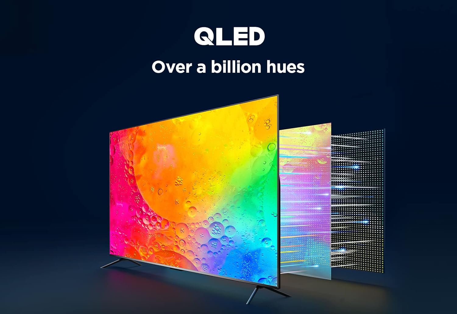 TCL 55C645K 55" QLED 4K Ultra HD HDR Android Smart TV (Google Assistant, Freeview Play, Dolby Atmos, Dolby Vision, HDR10+, 120Hz Game Accelerator, Motion Clarity) (55")-4