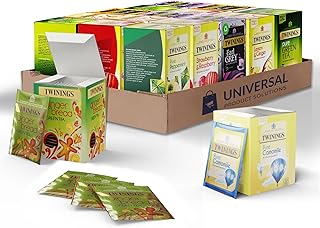 Universal Product Solutions Twinings Custom Enveloped Flavoured Tea Bags Pack | Pick 5 Choices and Receive 10 of Each | 50 Pack Green