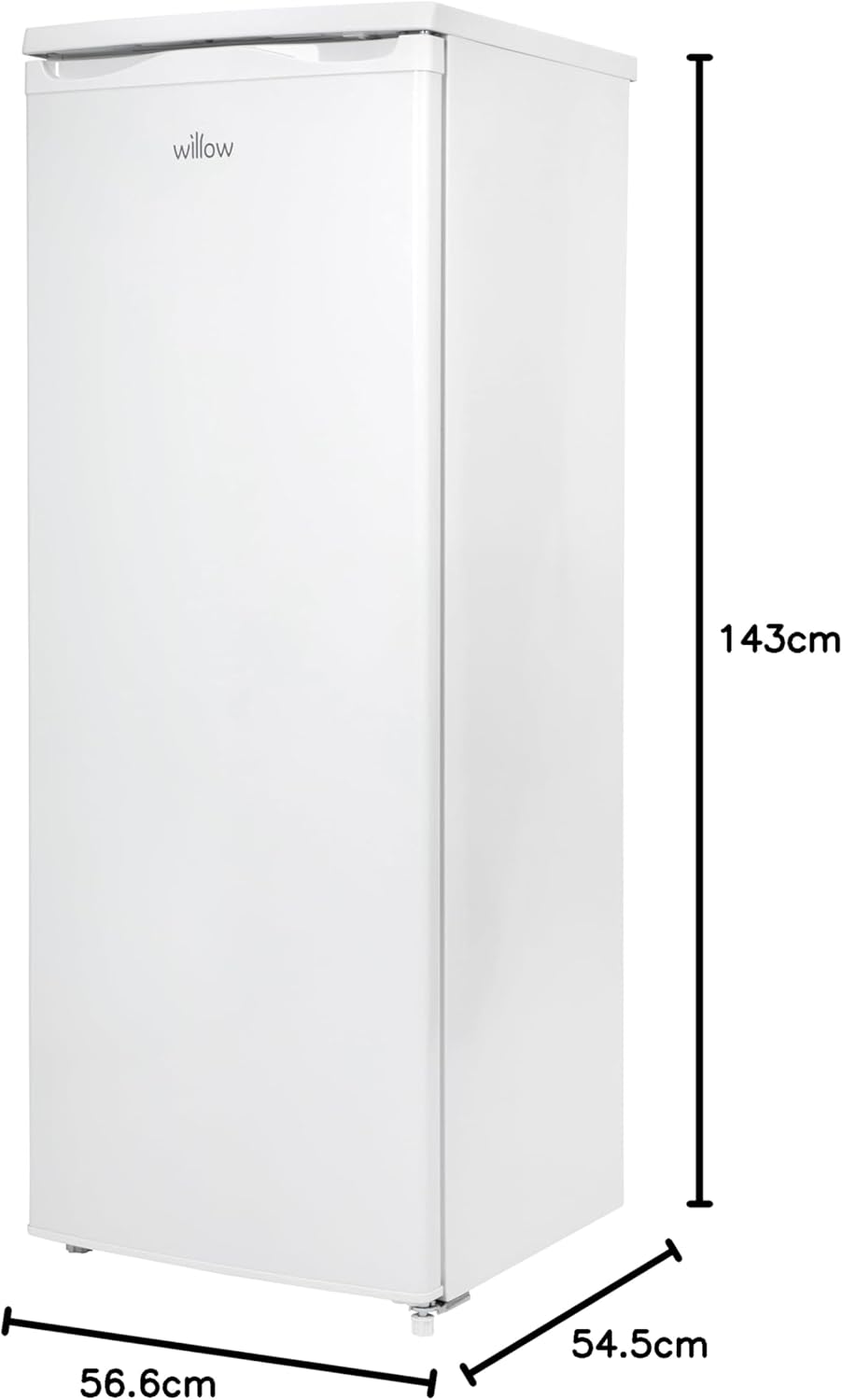 Willow WTL55W 241L Freestanding Tall Larder Fridge with Mark-Proof Finish, Adjustable Thermostat, 2 Year Manufacturer’s Warranty - White-8