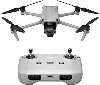 DJI Air 3 (DJI RC-N2), Drone with Medium Tele & Wide-Angle Dual Primary Cameras, 46-Min Max Flight Time, Omnidirectional Obstacle Sensing, 48MP Photos, 4K/60fps HDR Video, O4