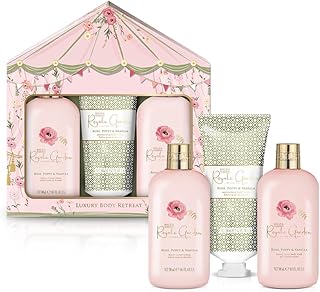 Baylis & Harding Royale Garden Rose, Poppy & Vanilla Luxury Trio Bathing Gift Set (Pack of 1) - Vegan Friendly