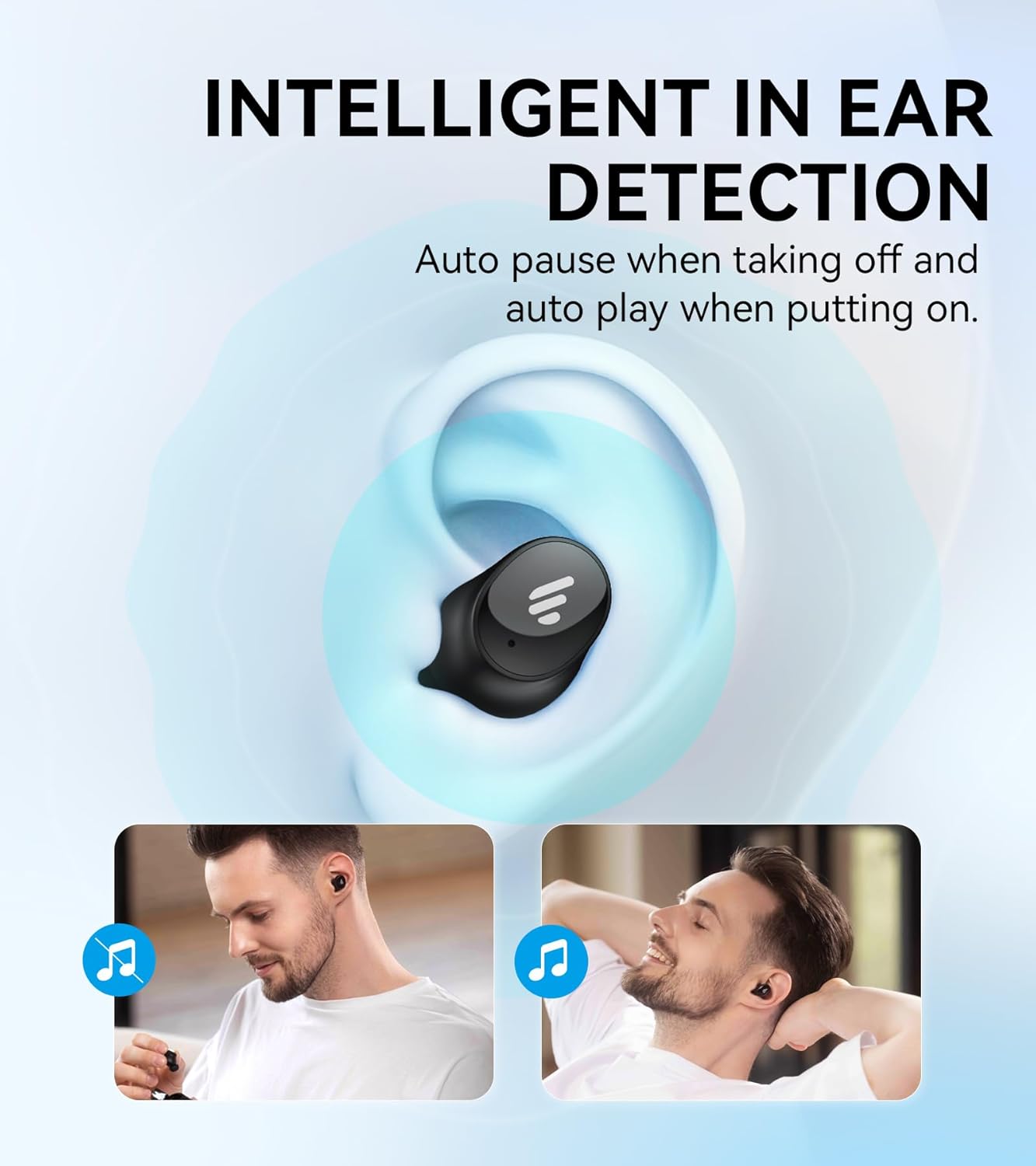 Edifier TWS1 Pro 2 Active Noise Cancellation Earbuds, 42dB Depth ANC, AI-Enhanced Calls with 4 Mics, in-Ear Detection, Fast Charging, Game Mode, Custom EQ, True Wireless Bluetooth 5.3 Earbuds - Black-4