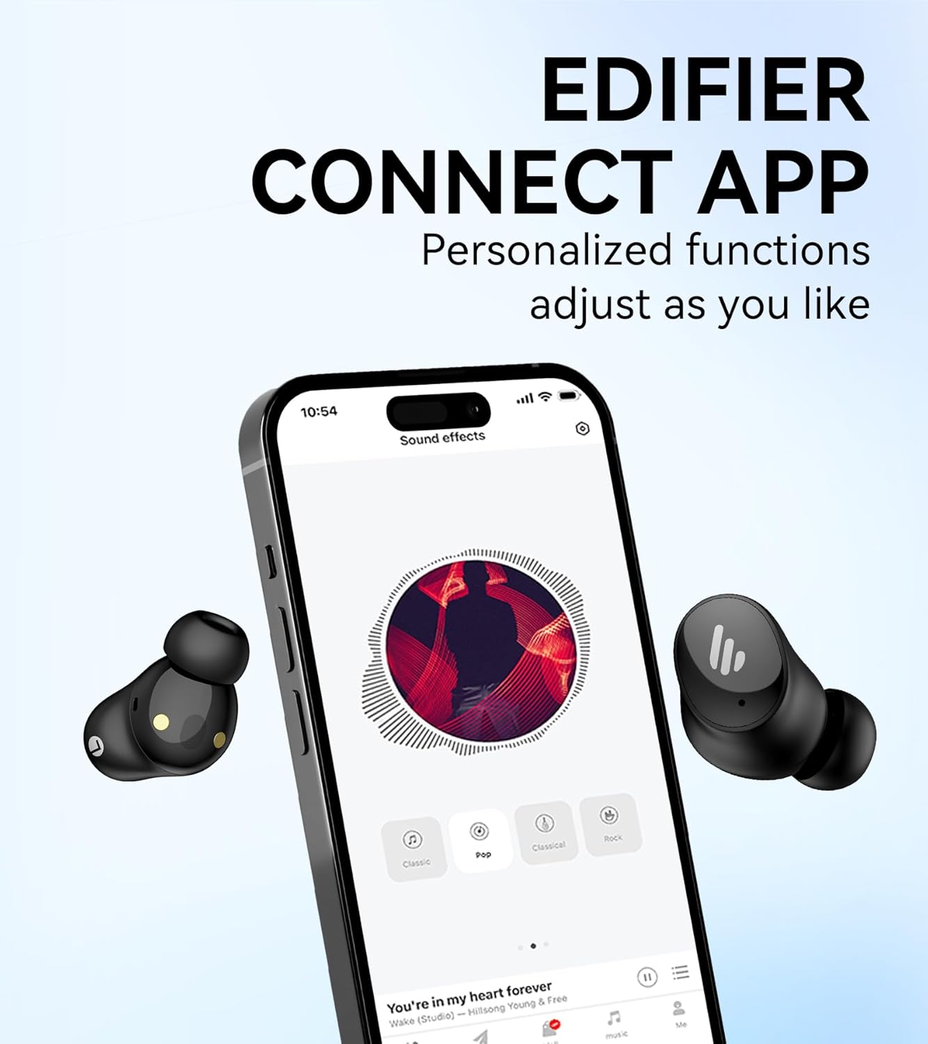 Edifier TWS1 Pro 2 Active Noise Cancellation Earbuds, 42dB Depth ANC, AI-Enhanced Calls with 4 Mics, in-Ear Detection, Fast Charging, Game Mode, Custom EQ, True Wireless Bluetooth 5.3 Earbuds - Black-7