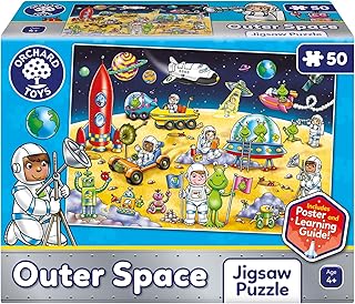 Orchard Toys Outer Space Jigsaw Puzzle, An out of this world jigsaw puzzle, for Children Age 4+, Perfect For Space Fans, Family Game, Educational Game Toy