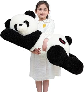 Aiuidun Giant Panda Bear Stuffed Animal Plush Toy Cute Large Panda Soft Hugging Pillow for Kids Girlfriend Sleeping Cushion Gift (100cm/39.3inch)