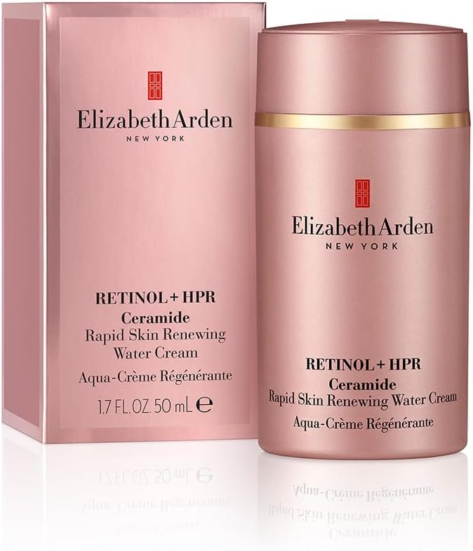 Elizabeth Arden Retinol + HPR Ceramide Rapid Skin Renewing Water Cream, 50ml, Anti-Ageing Skincare to Revitalize & Smooth Wrinkles, for Day & Night-1