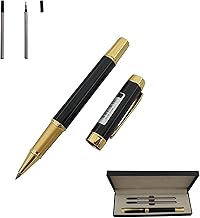 Accod Rollerball Pen Fine Point Black Ink Metal Signature Pen(0.7MM) Smooth Writing Rollerball Pen Gift for Men Women Premium Gift Box