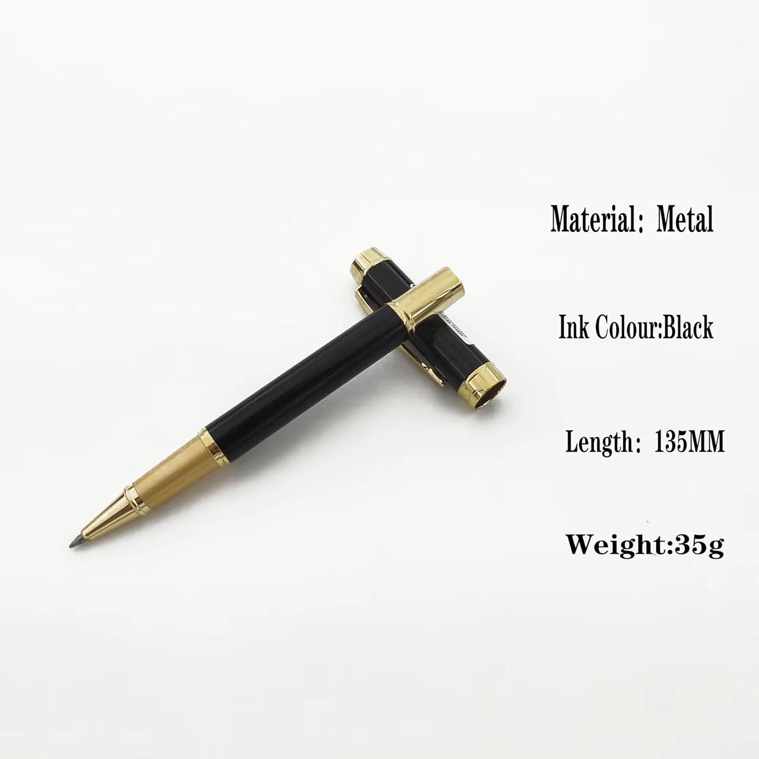 Accod Rollerball Pen Fine Point Black Ink Metal Signature Pen(0.7MM) Smooth Writing Rollerball Pen Gift for Men Women Premium Gift Box-2