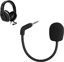 kwmobile Microphone Compatible with TurtleBeach Recon 500 - Replacement Mic for Gaming Headphones - Black