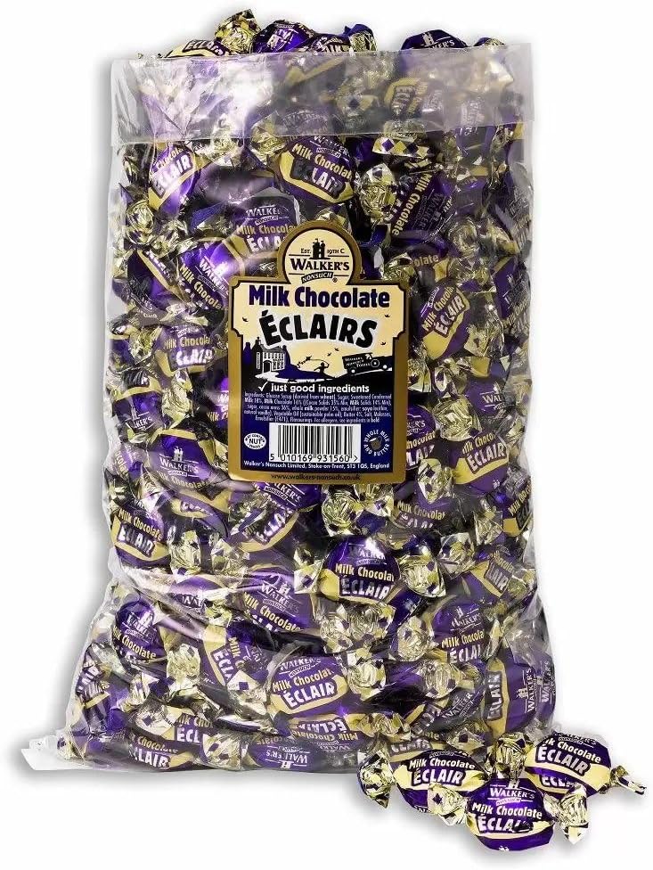 Walker's Nonsuch Milk Chocolate Eclairs Sweets 1Kg-0