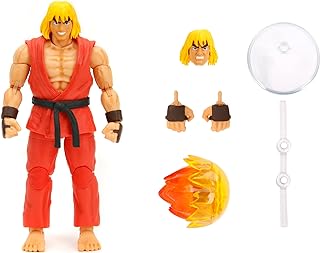 Jada KEN MASTERS STREET FIGHTER 6" DELUXE COLLECTOR ACTION FIGURE, Toys for Kids and Adults