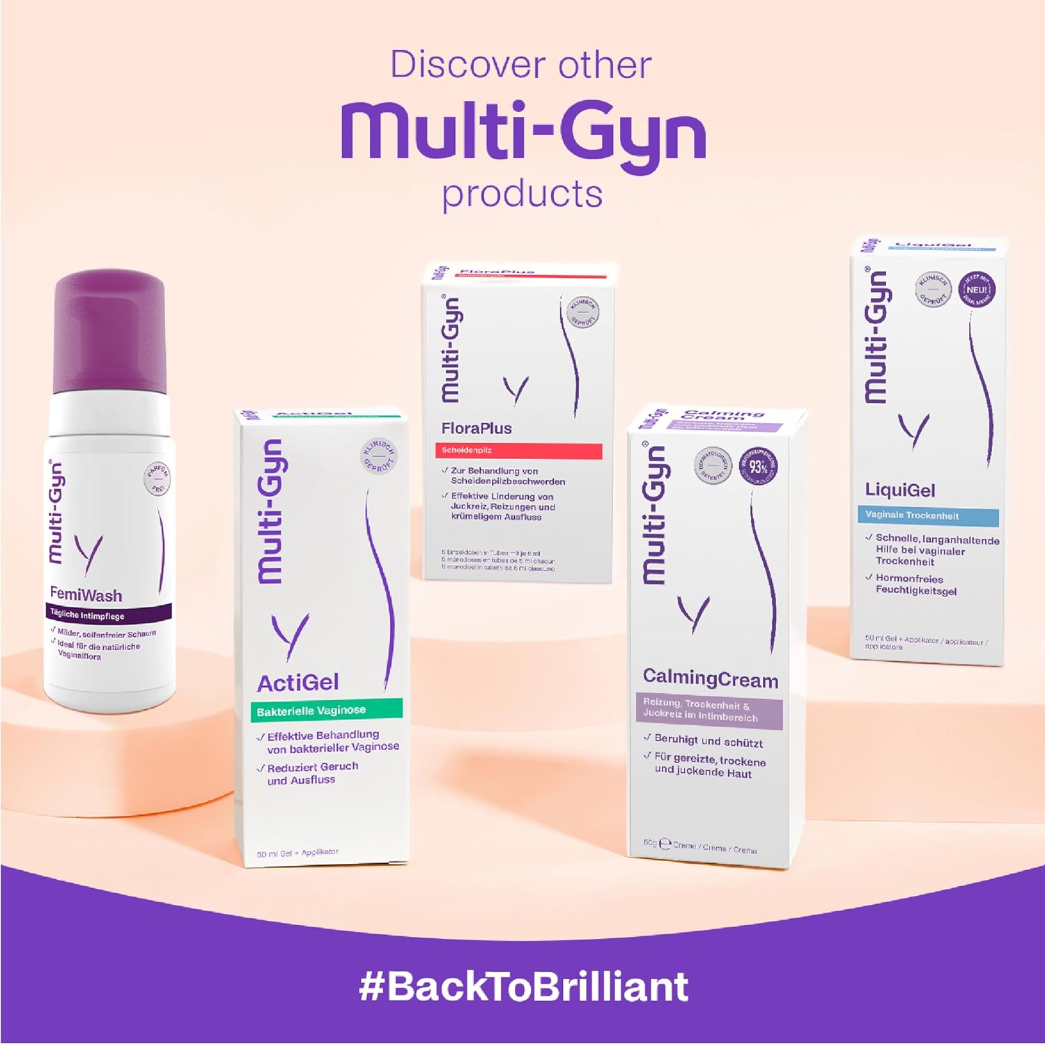 Multi-Gyn FemiWash Gel - Intimate Wash - for Daily Intimate Care - Maintain a Healthy Intimate Area - Ph Balance Soap-free microfoam Intimate Wash Lotion for Women - 220 ml-5