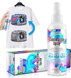 Sublimation Spray for Cotton 100ML Bright Fabric Spray Adhesive for All Including Polyester Carton Tote Bag Pillows Waterproof Quick Drying Brighter & More Vibrant Colors