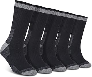 YUTYTH 5 Pairs Merino Wool Socks Mens, Winter Thick Thermal Wool Socks, Cosy Warm Hiking Socks Suitable for Outdoor Sports UK Size 7-11