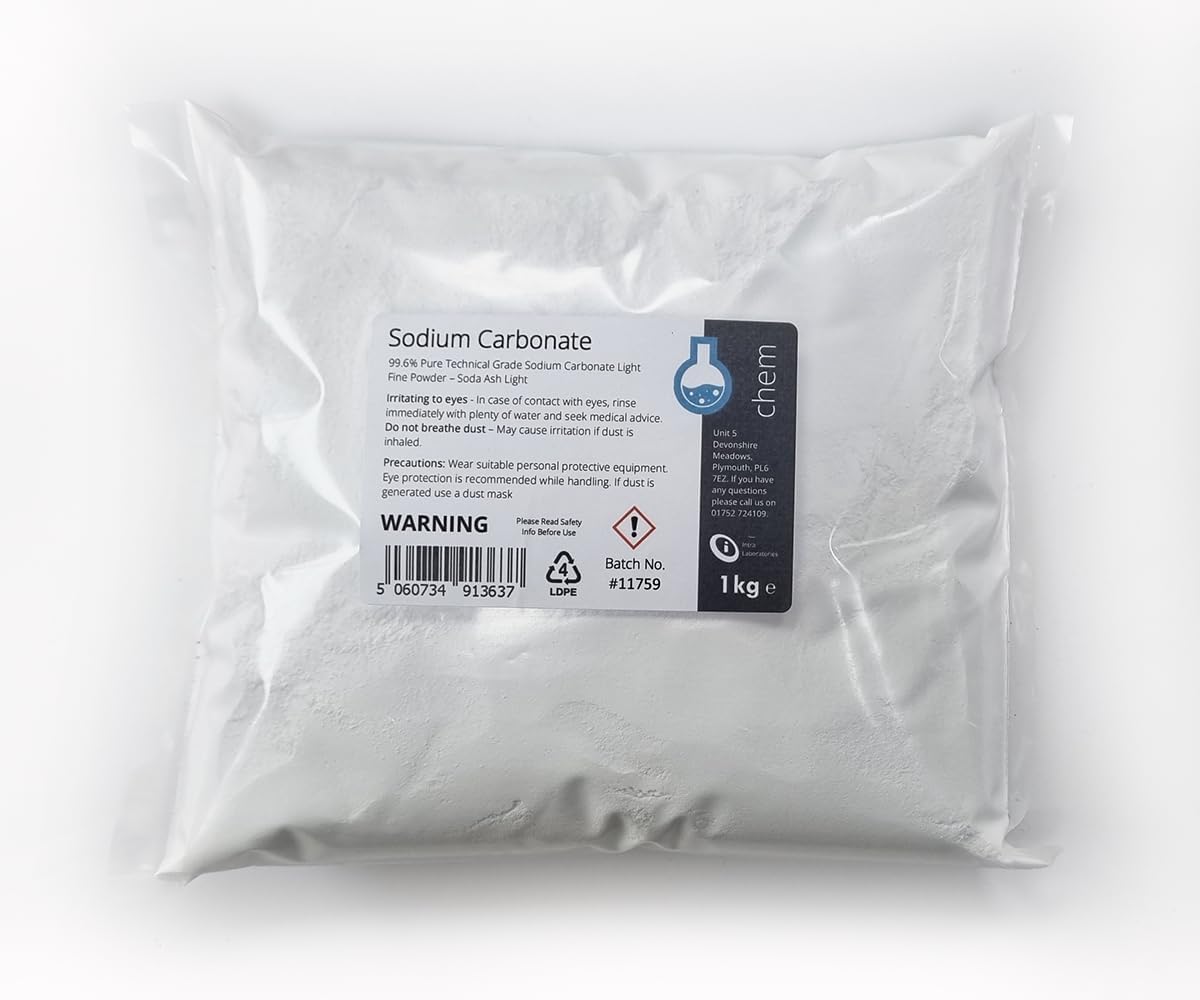 Intralabs - Sodium Carbonate Light Fine Powder 1kg - Soda Ash Light-0