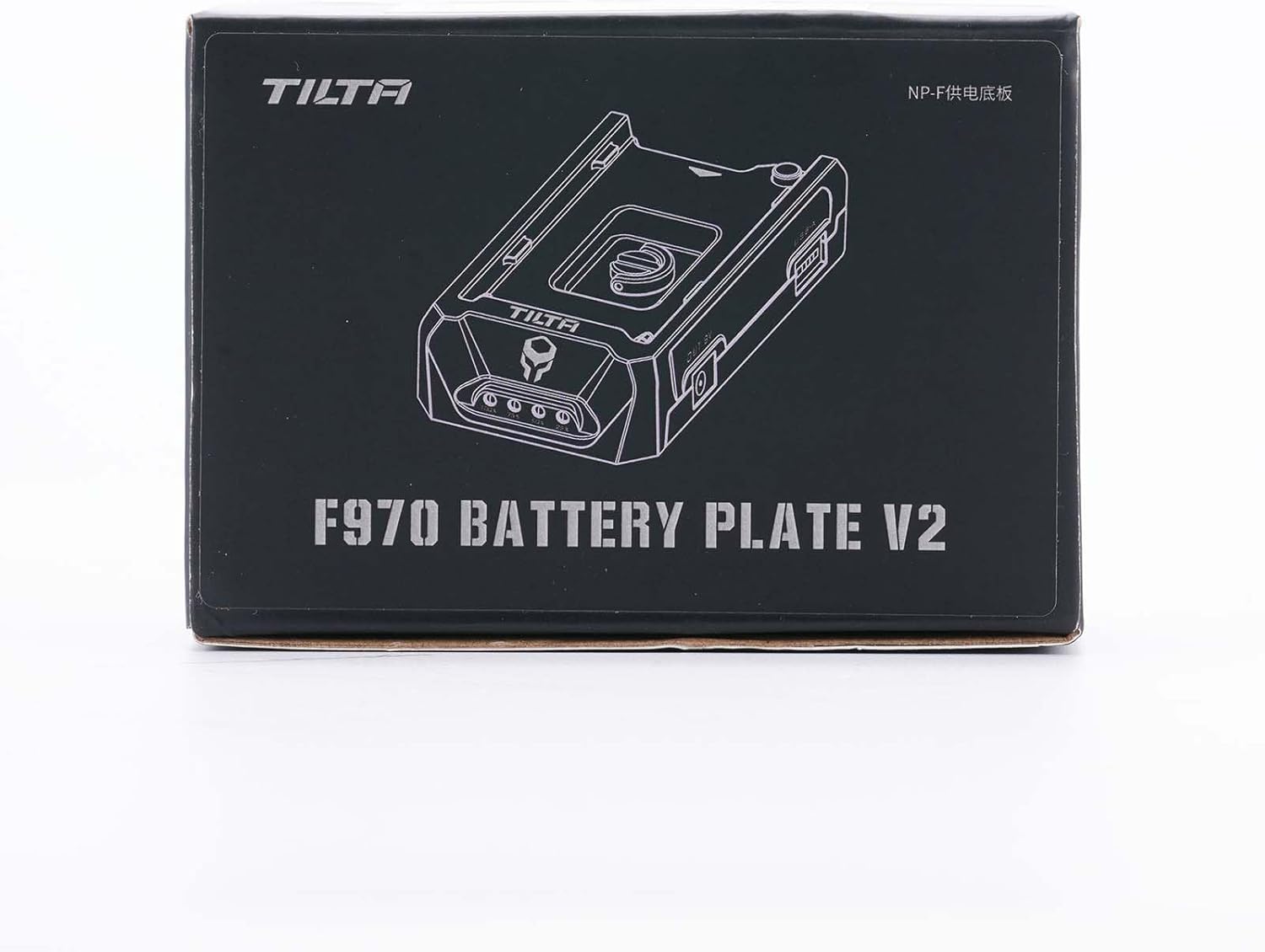 Tilta F970 Battery Plate V2 Compatible with NP-F batteries Anti-slip Design - Black TA-BTP2-F970-B-14