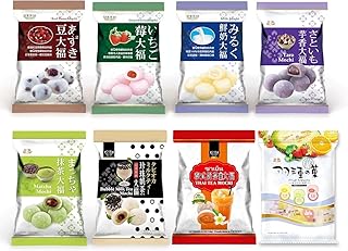 Royal Family Random Assorted 6 Flavours of Japanese Style Mochi Daifuku Sweet Rice Cake Desserts Snacks 120g (Pack of 6)