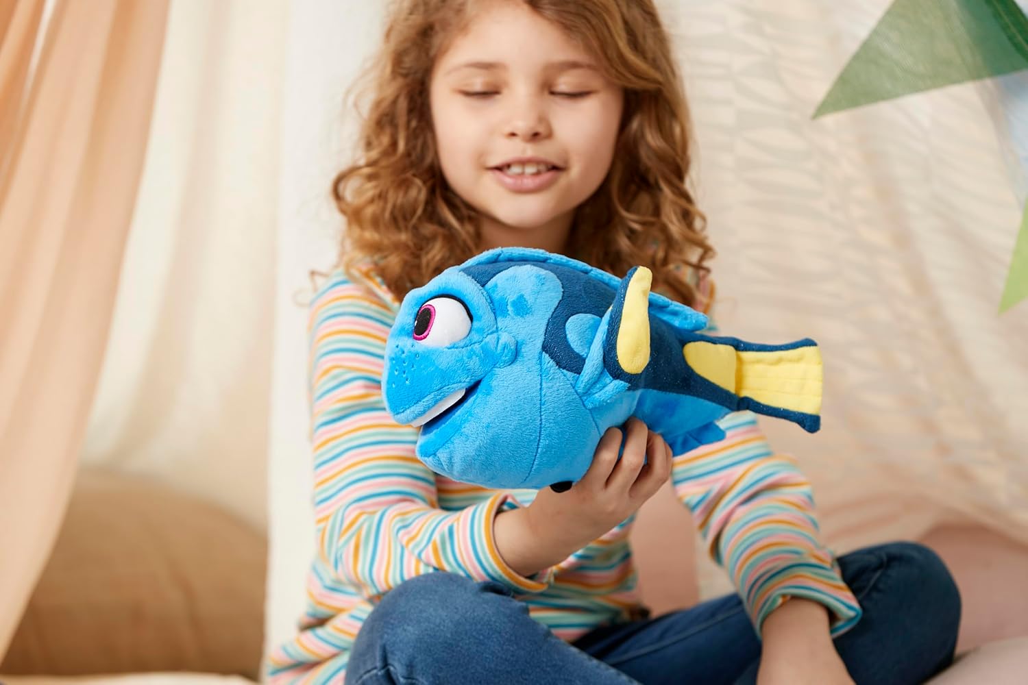 Disney Store Official Dory Small Soft Toy for Kids, Finding Nemo, 32cm/12”, Blue Tang Fish Plush Character Figure with Embroidered Details, Suitable for Ages 0+-3