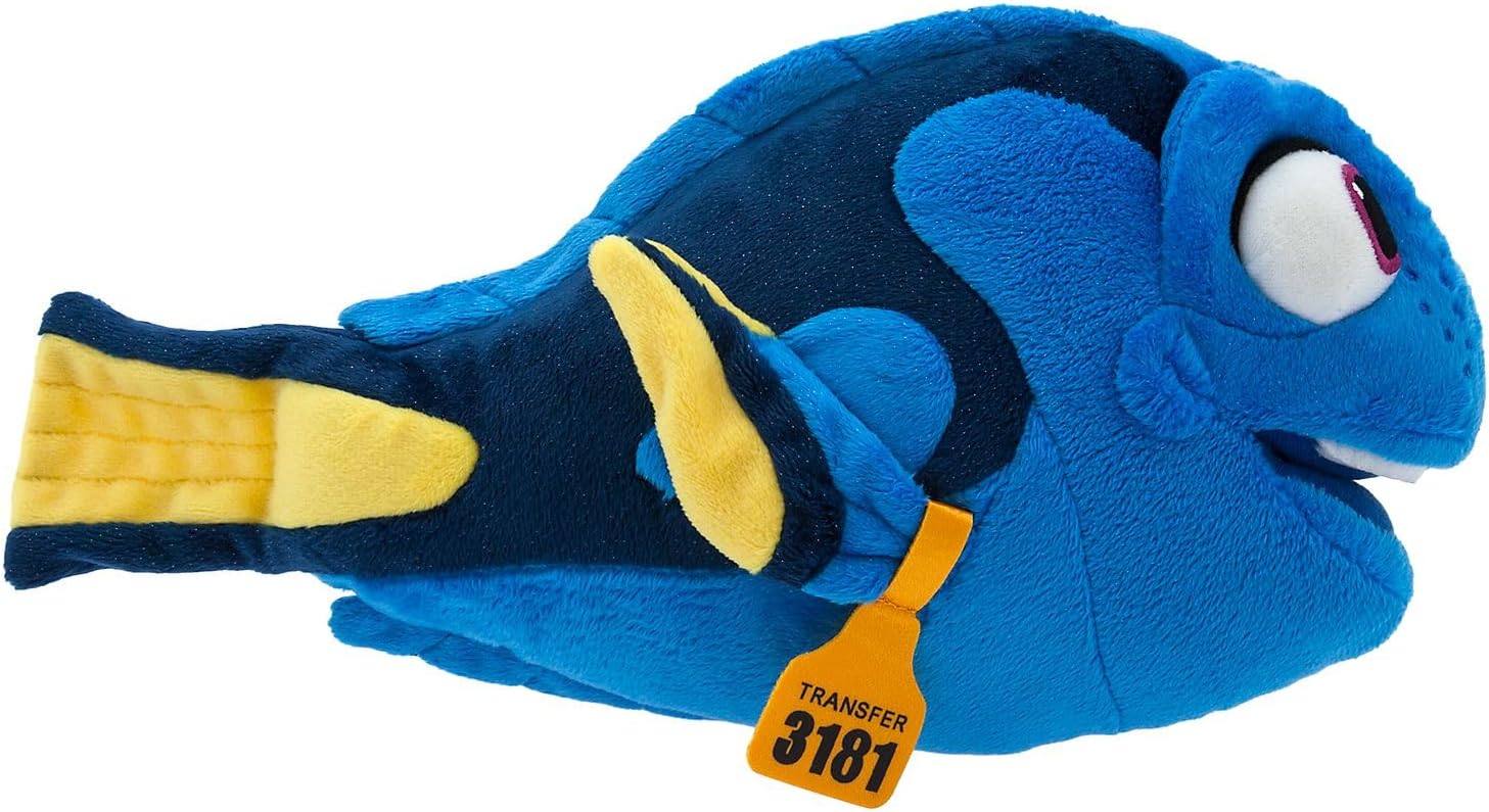 Disney Store Official Dory Small Soft Toy for Kids, Finding Nemo, 32cm/12”, Blue Tang Fish Plush Character Figure with Embroidered Details, Suitable for Ages 0+-7