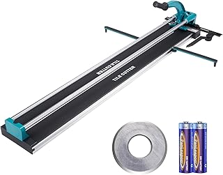 VEVOR Manual Tile Cutter, 1200mm, Porcelain Ceramic Tile Cutter with Tungsten Carbide Cutting Wheel, Infrared Positioning, Anti-Skid Feet, Double Rails for Professional Installers or Beginners