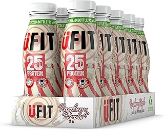 UFIT High Protein Milkshake Raspberry Ripple 10x330ml