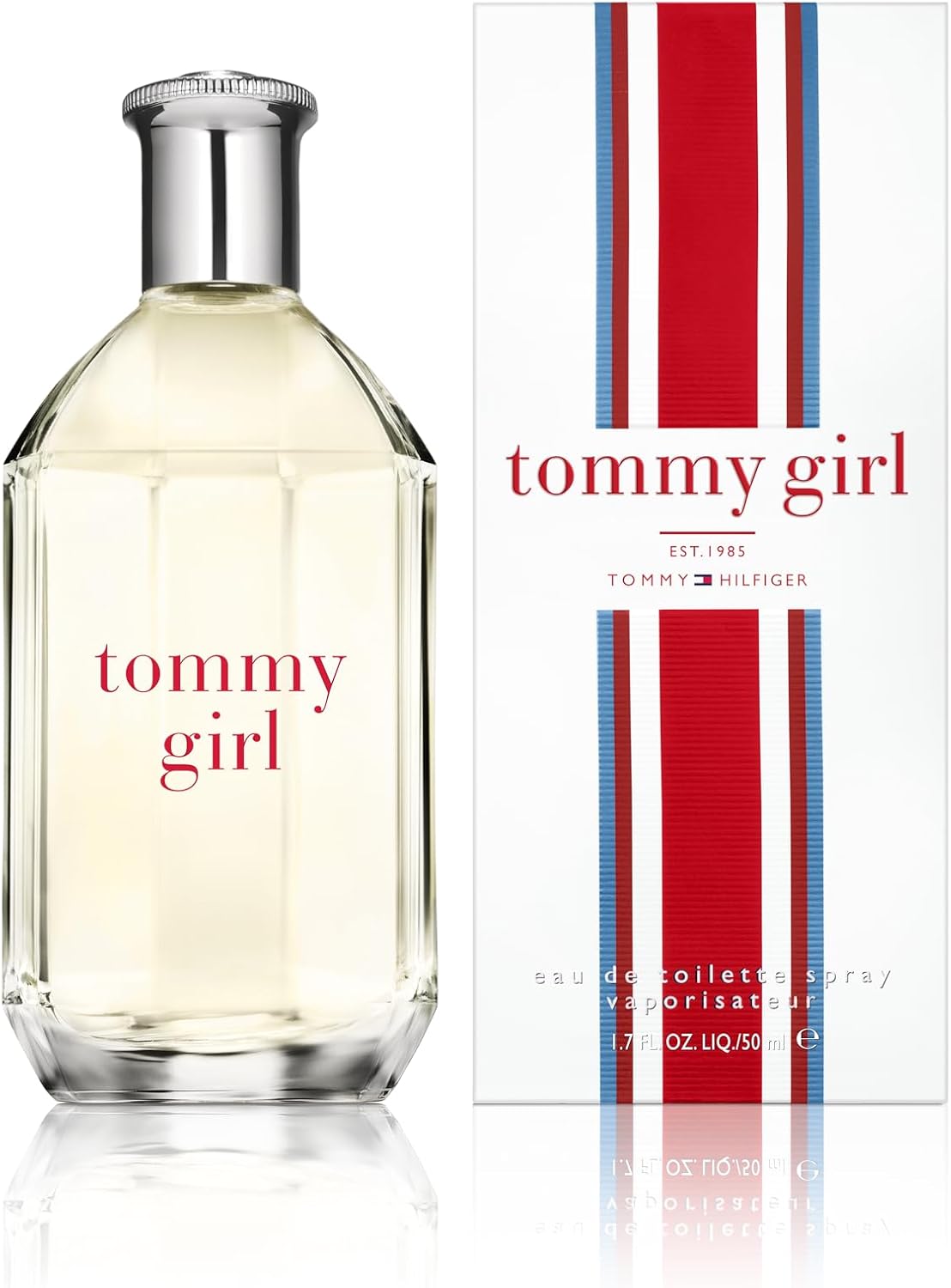 Tommy Hilfiger – Tommy Girl Eau de Toilette 50 ml – Perfume for Women – Very Fresh Floral Fragrance with Fruity Notes – Transparent Glass Bottle-0